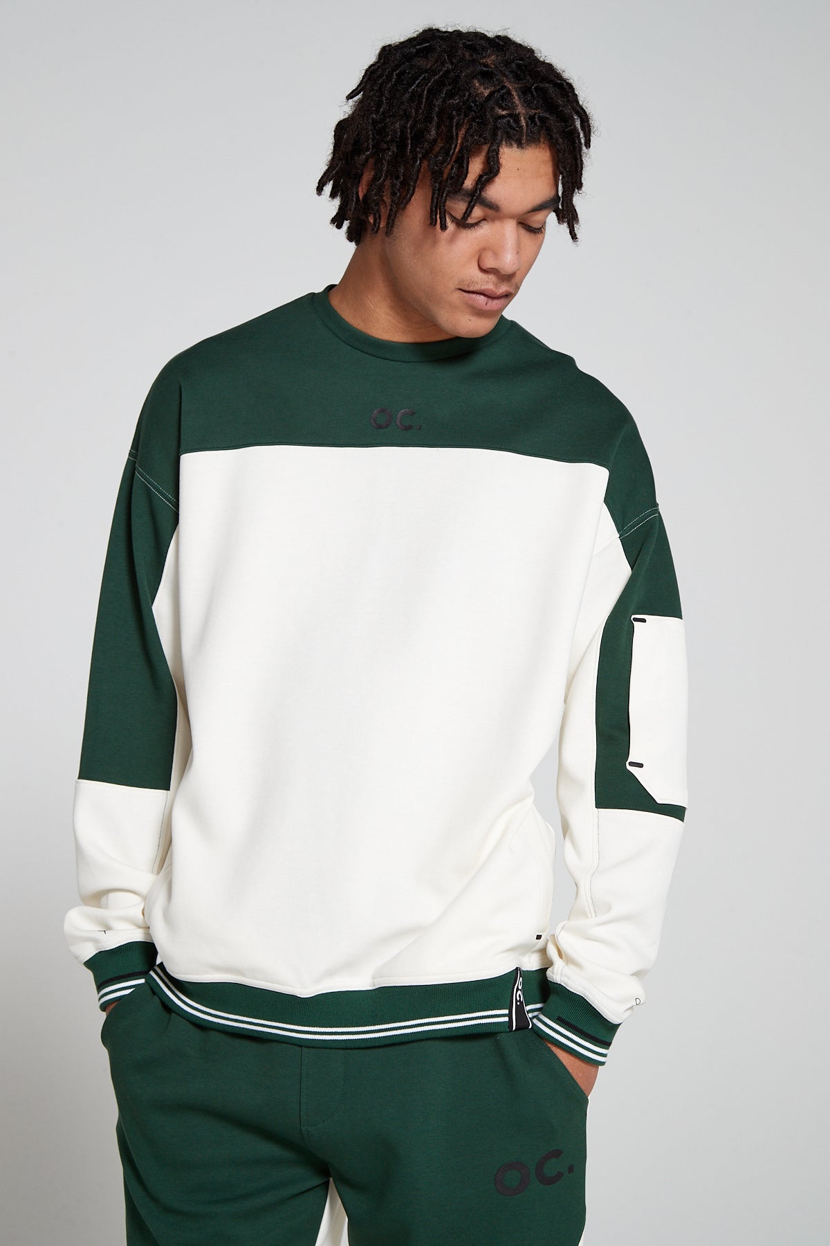 Track 2.0 Retro Zip Pocket Sweatshirt Varsity Green