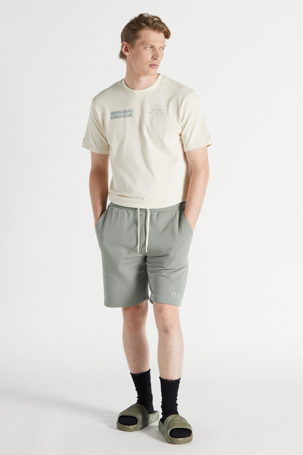 Scripture Shorts - Oyster Grey