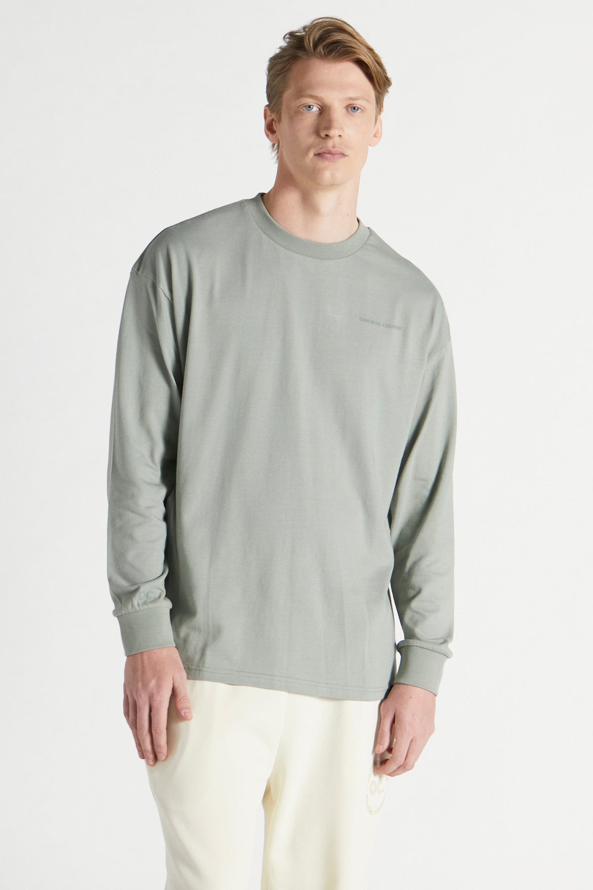 Scripture Long Sleeve T-shirt - Oyster Grey