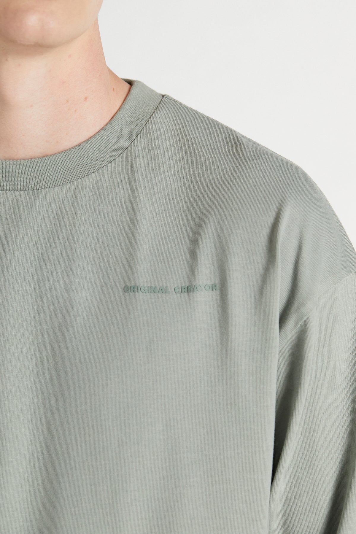 Scripture Long Sleeve T-shirt - Oyster Grey
